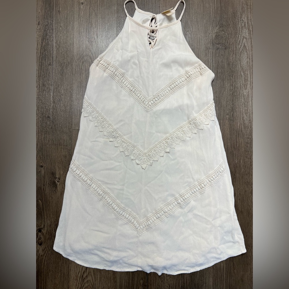 Gorgeous cream boho halter dress